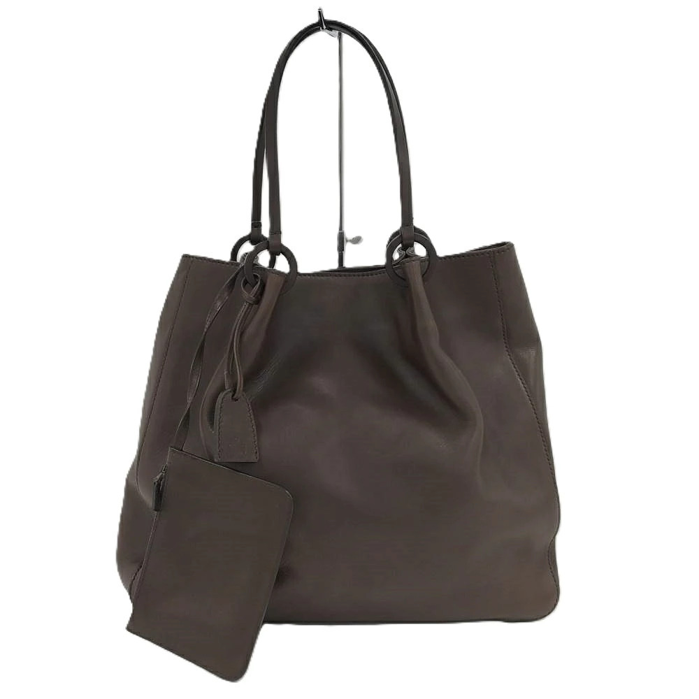 Gucci Tote Bag Dark Brown Leather